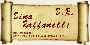 Dina Raffanelli vizit kartica